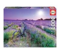 Educa - Puzzle - 1000 Vélo Dans Un Champ De Lavande Multicolore G