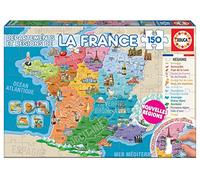 Puzzle éducatif de la France - EDUCA - 150 pièces - Pour enfants de 7 ans et plus