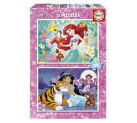 Educa Borrás – Puzzle – Ariel et Jasmine (Disney) – 2 x 48 pièces – À partir de 5 ans