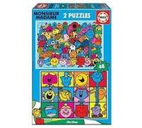 EDUCA - Puzzle - 2x48 Monsieur Madame Multicolore G