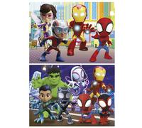 Educa Puzzle 2x48 pièces Spidey et ses incroyables amis - Puzzle double pour enfants de 4 à 6 ans