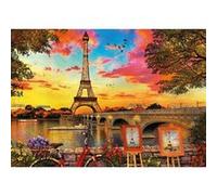 Educa Borras Puesta De Sol En París Wooden Puzzle 3000 Pieces Multicolore