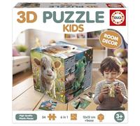 Educa Kids Baby Animals 3d Puzzle Multicolore Enfants