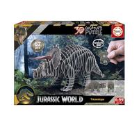 Educa - Puzzle 3D Ptérédactyle Jurassic World 67 pièces Construction Dinosaure | À partir de 6 Ans (20718)