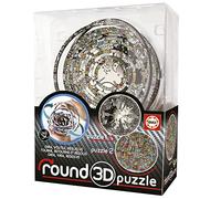 Educa - Puzzle 3D Round Puzzle. 2 Images de Charles Fazzino à résoudre. Visitez, tournez-Vous et résolvez! 12,7 cm de diamètre et 14 Anneaux concentriques. À partir de 8 Ans (19707)