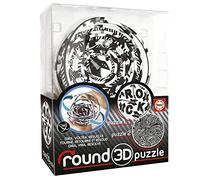 Educa - Puzzle 3D Round Puzzle. 2 Images hypnotiques à résoudre. Visitez, tournez-Vous et résolvez! 12,7 cm de diamètre et 14 Anneaux concentriques. À partir de 8 Ans (19708)
