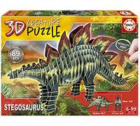 Educa - Puzzle 3D Stegosaurus 3D Creature Puzzle, Puzzle pour Enfants (Casse-tête pour Développement, Agilité et Amusement Les garçons et Filles (19184)