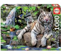 Educa Puzzle 9214808 - Bengal White Tigers - 1000 pièces Puzzle
