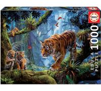 Educa Puzzle 9217662 - Les tigres dans l'arbre - 1000 Teile Puzzle