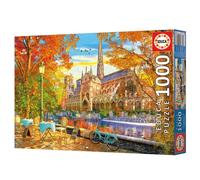Educa Borrás – Puzzle 1000 pièces L'Automne à Notre-Dame – 68 x 48 cm – Dès 14 ans