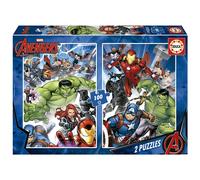 Educa Borrás Puzzle Avengers 2x100 pièces 40x28 cm Grandes pièces Dès 6 ans