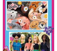 Educa Borrás – 2 puzzles Barbie 100 pièces – Double départ 40 x 28 cm – À partir de 6 ans