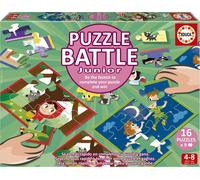 Educa - Histoires de batailles de Puzzle. Une véritable Bataille de pièces | Soyez Le Premier à Terminer Votre Puzzle pour Devenir Le Gagnant. A partir de 4 Ans (20117)