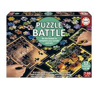 Educa Borrás Puzzle Battle Jr Natura – Set 12 puzzles 42 pièces – Thème nature – Dès 7 ans