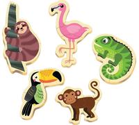 EDUCA Puzzle bébé animaux tropicaux 5in1 (3-5 pièces)