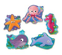 EDUCA Puzzle bébé monde sous-marin 5in1 (2-4 pièces)