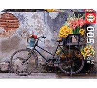 Educa Puzzle. Bicyclette avec des fleurs 500 Teile