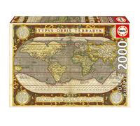 EDUCA Puzzle Carte du monde 2000 pièces