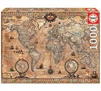 Educa - 15159 - Puzzle Classique - 1000 - Cartes Historiques Marron