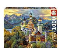 Educa - Puzzle de 1000 pièces pour Adultes | Château de Neuschwanstein ´Dream City Art´. Mesure: 68 x 48 cm. À partir de 14 Ans (19933)