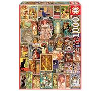 Educa - Puzzle de 1000 pièces pour Adultes | Collage Art Nouveau. Comprend Fix Puzzle Tail pour l'accrocher Une Fois l'assemblage terminé. À partir de 14 Ans (19258)