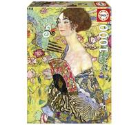 Educa Borrás – Puzzle 1000 pièces – La Dame à l'éventail (Gustav Klimt) 48 x 68 cm dès 14 ans