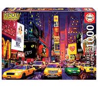 Educa - Puzzle de 1000 pièces pour Adultes | Neon Fluorescent. Times Square, New York. Brille dans l'obscurite (18499)