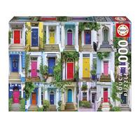 Puzzle - EDUCA - Portes de Notting Hill - 1000 pièces - Thème Architecture - 68 x 48 cm