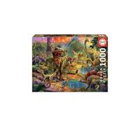 EDUCA Puzzle 1000 pieces - Terre De Dinosaures Blanc G