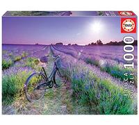 Educa - Puzzle de 1000 pièces pour Adultes | Vélo dans Le Champ de Lavande | Mesure approximative: 68 x 48 cm. À partir de 14 Ans (19255)