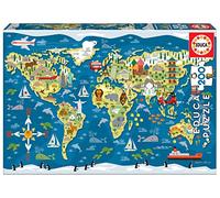 Educa puzzles 200 pieces mappemonde