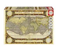 Educa - Puzzle de 2000 pièces pour Adultes | Ancient Mapamundi. Mesure : 96 x 68 cm | À partir de 14 Ans (19620)