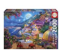 Educa - Puzzle de 2000 pièces pour Adultes | Nocturne à Positano | Dimensions : 96 x 68 cm | À partir de 14 Ans (20573)