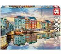 Educa - Puzzle de 2000 pièces pour Adultes | Puerto de Copenhague. Mesure : 96 x 68 cm | Inclut Fix Puzzle pour accrocher Le Puzzle Une Fois Fini | À partir de 14 Ans (19278)