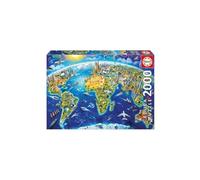 Educa Borrás Puzzle 2000 pièces – Symboles du Monde – Adultes +14 Ans (17129)