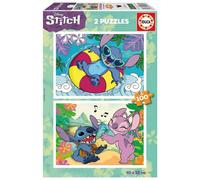 Educa Borrás – Ensemble 2 puzzles pour enfants Disney Stitch – 2x100 pièces 40x28 cm dès 6 ans