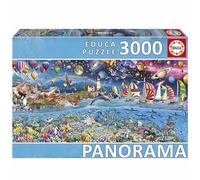 Educa - Puzzle de 3000 pièces pour Adultes au Format panoramique | Vie Panorama. Comprend Un Service de pièce Perdue. Dimensions : 144 x 68 cm. À partir de 14 Ans (20265)