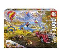 Educa - Puzzle de 3000 pièces pour Adultes | Vallée des Montgolfières. Mesure: 120 x 85 cm. Comprend Un Service de pièce Perdu jusqu'à Stock. À partir de 14 Ans (19947)