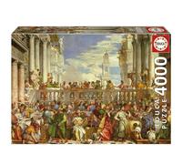 Educa - Puzzle de 4000 pièces pour Adultes | Les Noces de Cana, Paolo Veronese. Mesure: 136 x 96 cm. Comprend Un Service de pièce Perdu jusqu'à Stock. À partir de 14 Ans (19949)