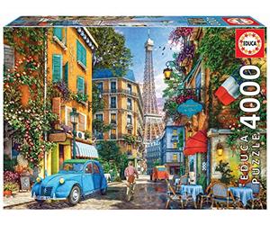 Educa - Puzzle de 4000 pièces pour Adultes | Rues de Paris. Mesure : 136 x 96 cm | Comprend Un Service de pièce Perdue au Stock d'échappement | À partir de 14 Ans (19284)