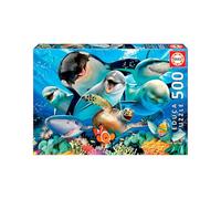 Educa - Puzzle de 500 pièces pour Adultes | Selfie sous l'eau (17647)