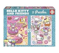 Educa - Puzzle de 500 pièces pour Enfants | Hello Kitty et Ses Amis Donuts | Dimensions : 34 x 48 cm | À partir de 11 Ans (20587)