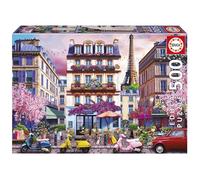 Educa - Puzzle de 500 pièces pour Enfants | Quartier commerçant de Paris | Dimensions : 48 x 34 cm | À partir de 11 Ans (20548)