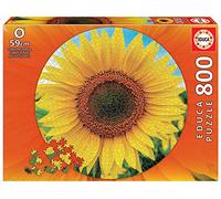 Educa - Puzzle de 800 pièces pour Adultes | Round Puzzles. Tournesol. Recommandé à partir de 14 Ans (19034)