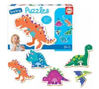 Educa Borrás Puzzles pour bébé Baby Puzzles 24 Mois Dinosaures