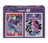 Educa Borrás Puzzle Méchants et Princesses Disney 2 x 500 pièces 34 x 48 cm