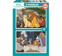 EDUCA Puzzle Disney Animals 2x48 pièces