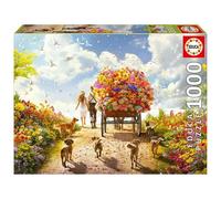 Educa Puzzle Du Chariot De Fleurs 1000 Pièces