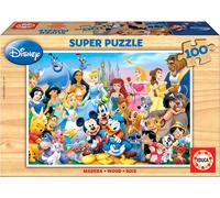 Educa Puzzle en bois - Disney Family, 100 pièces