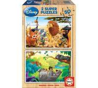 Puzzle en bois Disney - Educa - Animaux - 50 pièces - Pour enfants dès la naissance